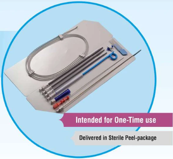 PCN Catheter Set / Drainage Puncture Set with Pigtail Catheter — Aster product photograph